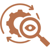 Vision and process optimization symbol